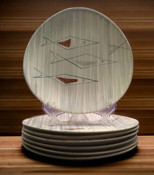 סט צלחות דגים